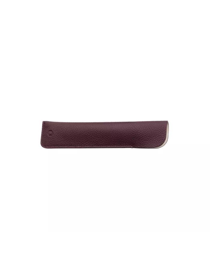 Set Stylo Plume Léman™ Toile de Jouy & Étui en Cuir Bordeaux