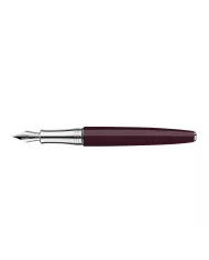 Set Stylo Plume Léman™ Toile de Jouy & Étui en Cuir Bordeaux