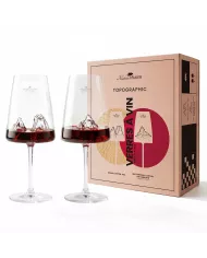 1 verre à vin Mont Blanc TOPOGRAPHIC