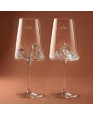 Set de 2 verres à vin Grand Canyon & Matterhorn TOPOGRAPHIC