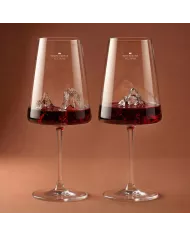 Set de 2 verres à vin Grand Canyon & Matterhorn TOPOGRAPHIC