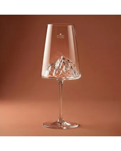 1 verre à vin Mont Blanc TOPOGRAPHIC