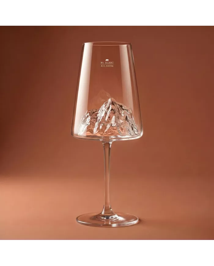 1 verre à vin Mont Blanc TOPOGRAPHIC