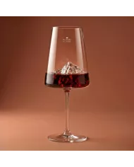 1 verre à vin Mont Blanc TOPOGRAPHIC