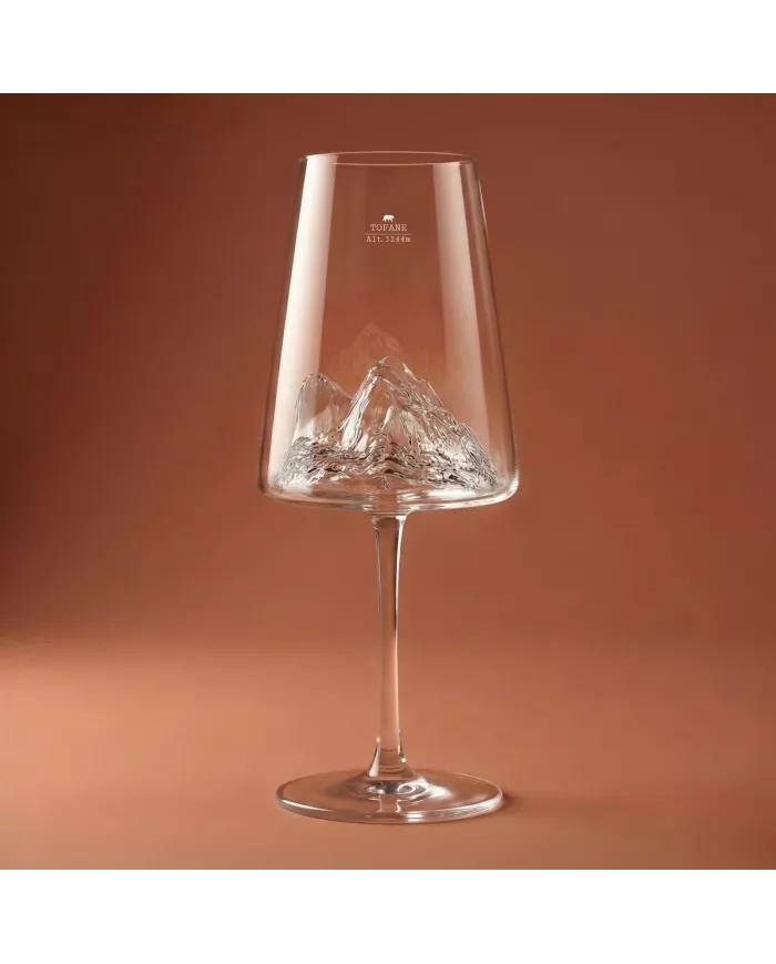 1 verre à vin Tofane TOPOGRAPHIC