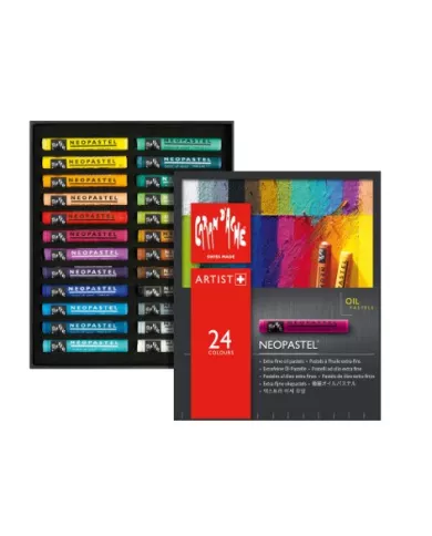 Boîte de pastels gras Artist Neopastel, 24 pièces