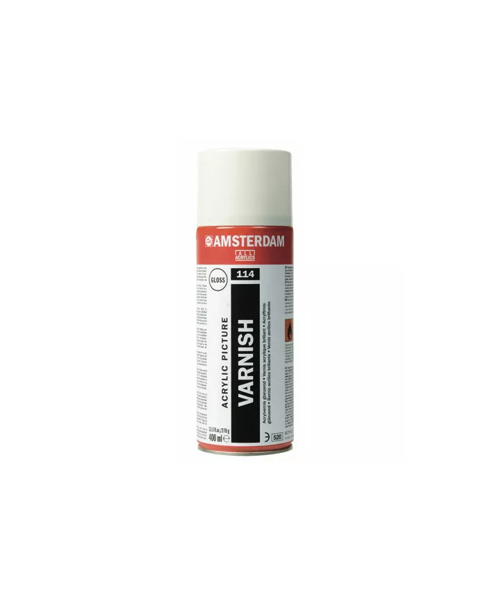 Spray de vernis acrylique brillant Amsterdam 114 400 ml