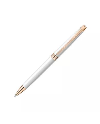 CdA - Stylo-bille Léman SLIM blanc / or rose