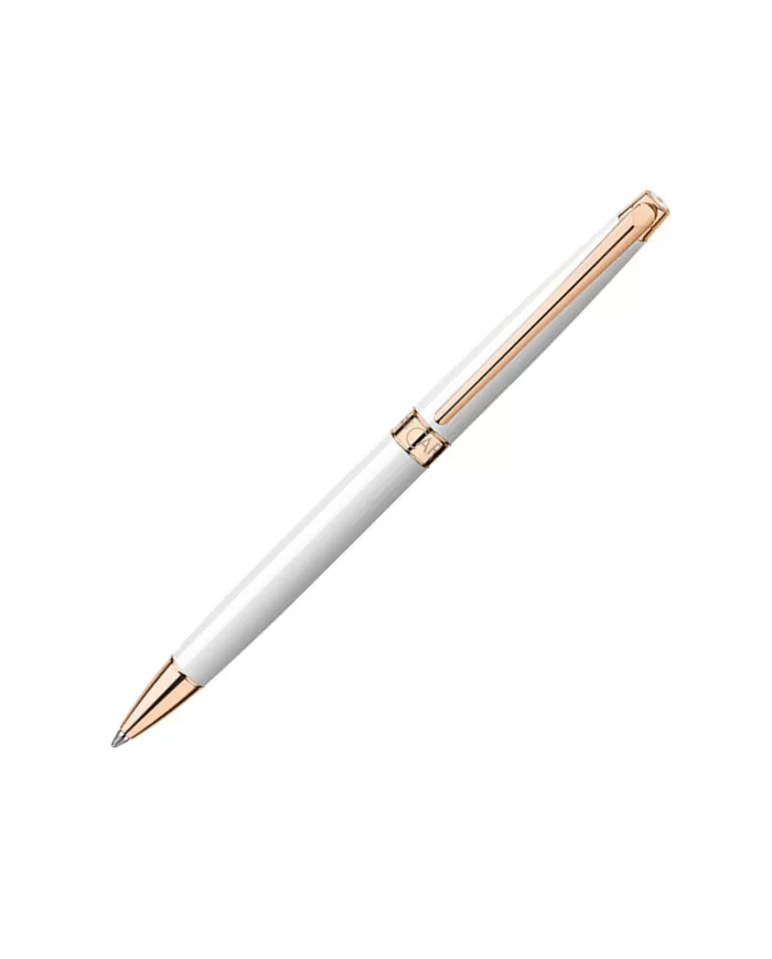 CdA - Stylo-bille Léman SLIM blanc / or rose