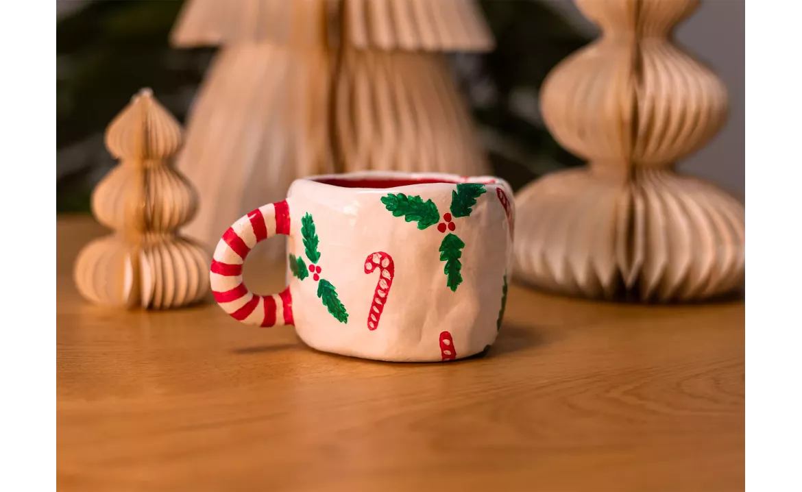 Une tasse artisanale faite maison à offrir à Noël !
